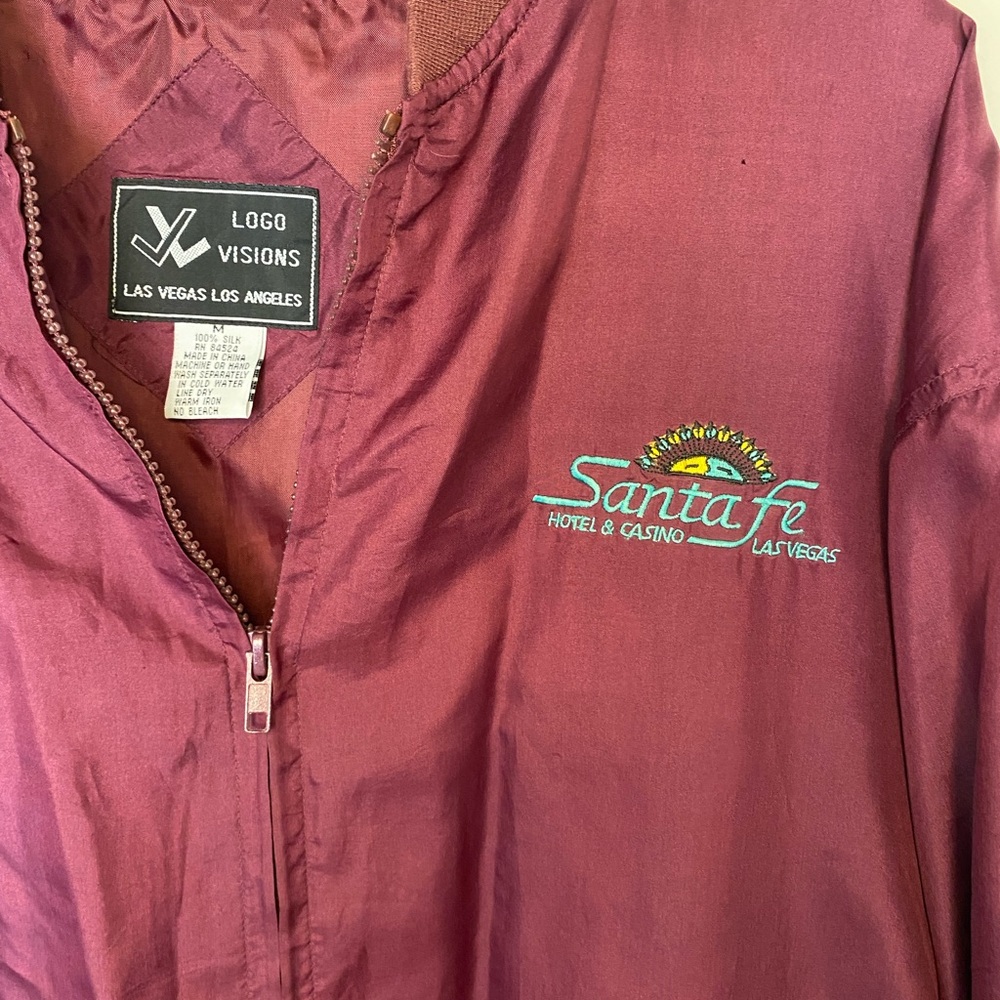 Vintage silk bomber jacket
